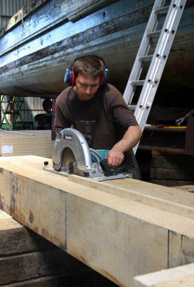Timber shipwright work