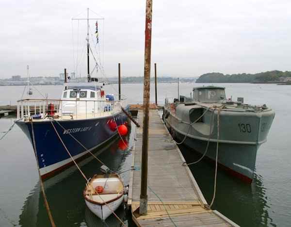 S130 and Fairmile B Western Lady IV - Old Enemies Side 
					by Side