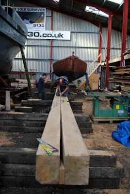 S130 - Cutting the new keel section