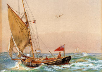 A painting of Scoter by Colin Grierson